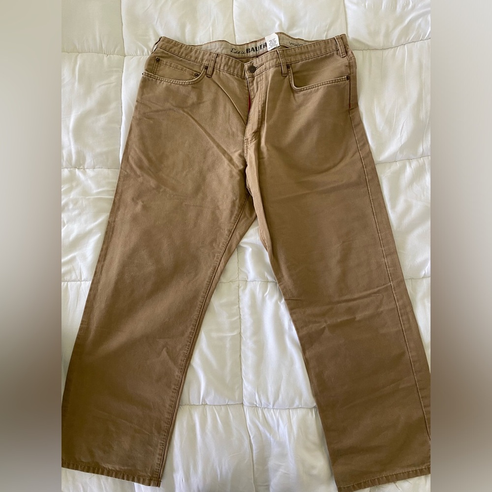 Eddie Bauer 38w30L Tan Jeans